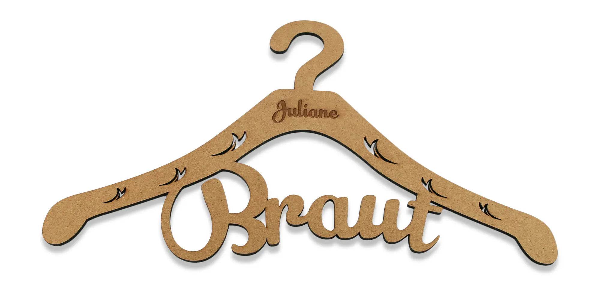 Kleiderbügel "Braut & Bräutigam" mit Gravur