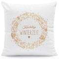 Kissen mit Weihnachtsmotiv - Kuschelige Winterzeit - Weihnachtsdeko - Geschenke für Frauen & Männer