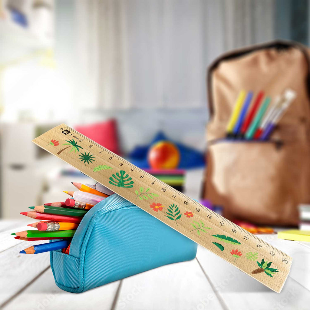 Lineal zur Einschulung im Jungle Design für Kinder aus Holz