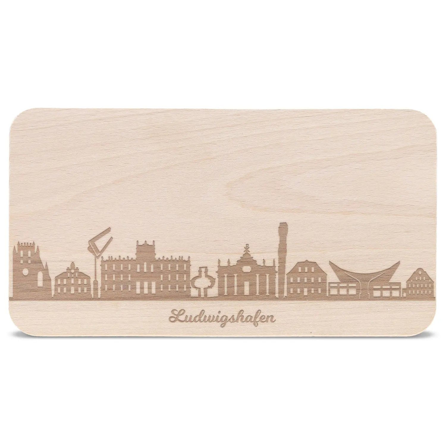 Frühstücksbrettchen Skyline Ludwigshafen