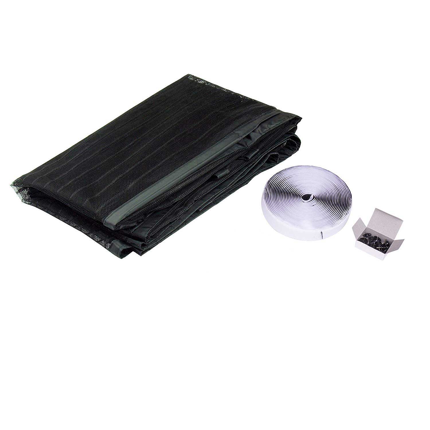 Magnet Tür Fliegengitter Insektenschutz HxB 210x90 cm Schwarz Ideal für Balkontür Kellertür Terassentür Einfache Klebemontage Haustiergeeignet Kinderfreundlich 20190724