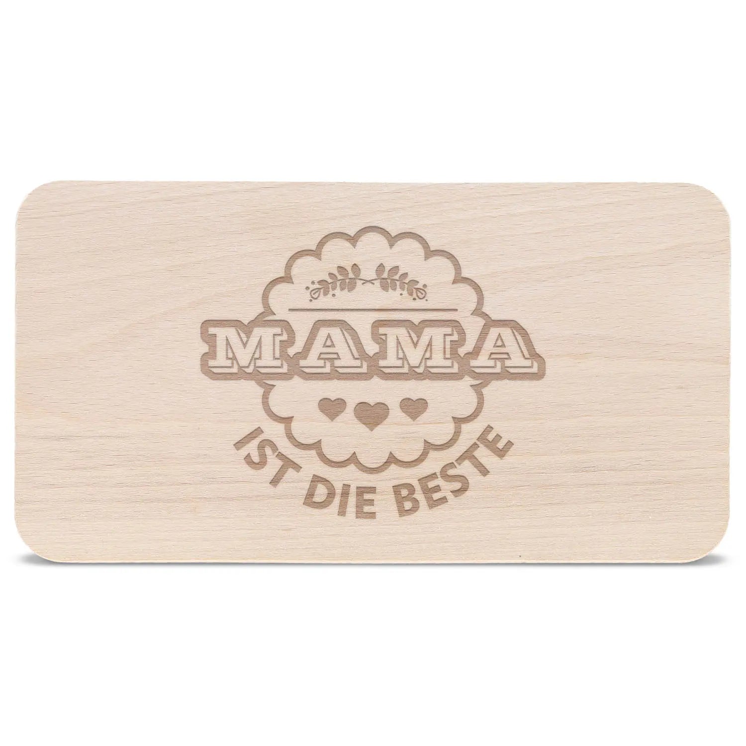 Schneidebrett Frühstücksbrettchen "Mama ist die Beste"
