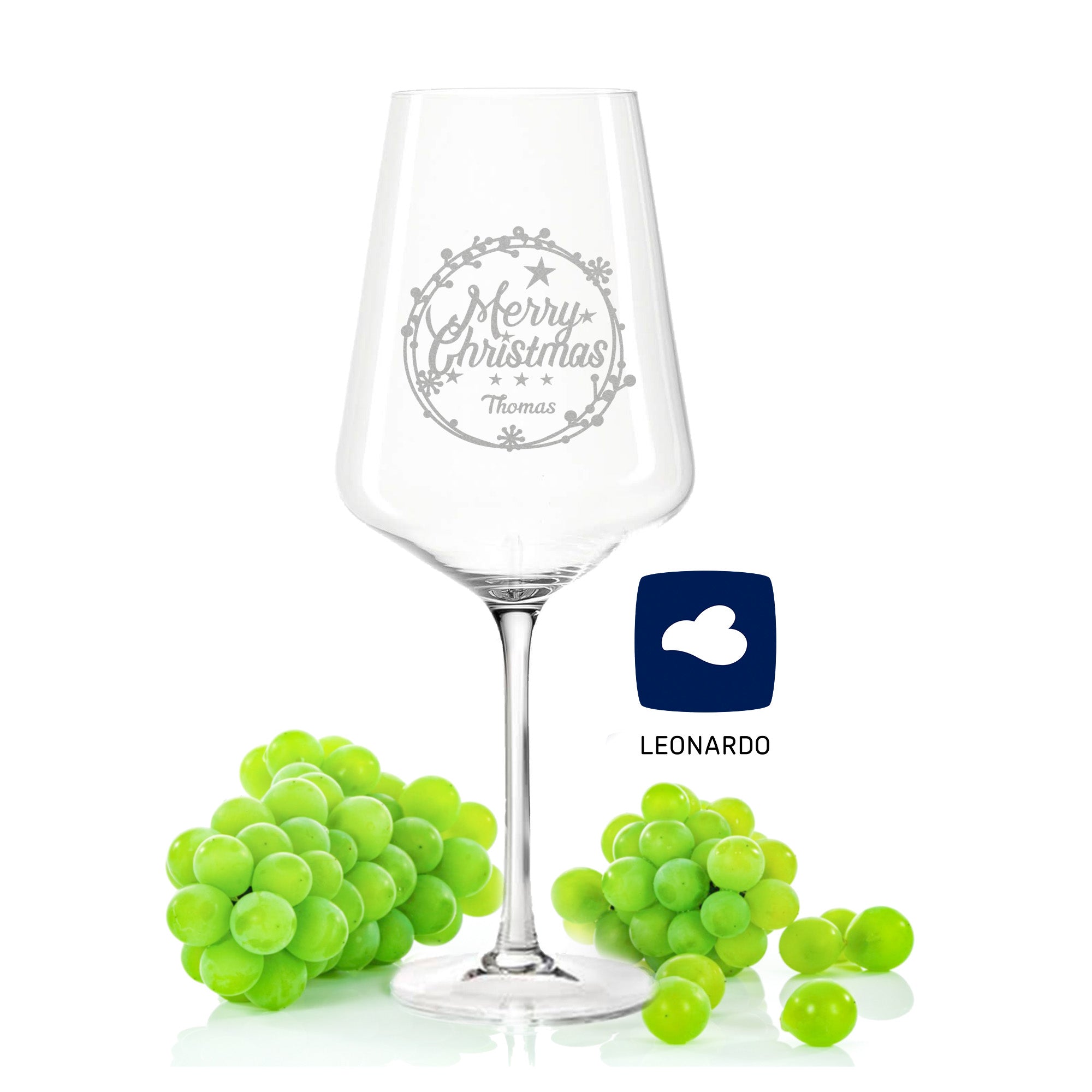 Leonardo Puccini Weinglas mit Gravur "Round Ornament"