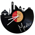 Wanduhr aus Vinyl Skyline Mexico