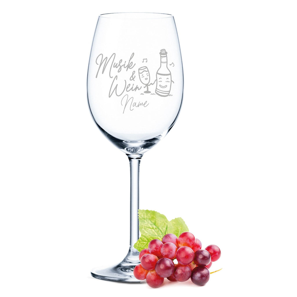 Leonardo Weinglas mit Gravur "Musik und Wein"