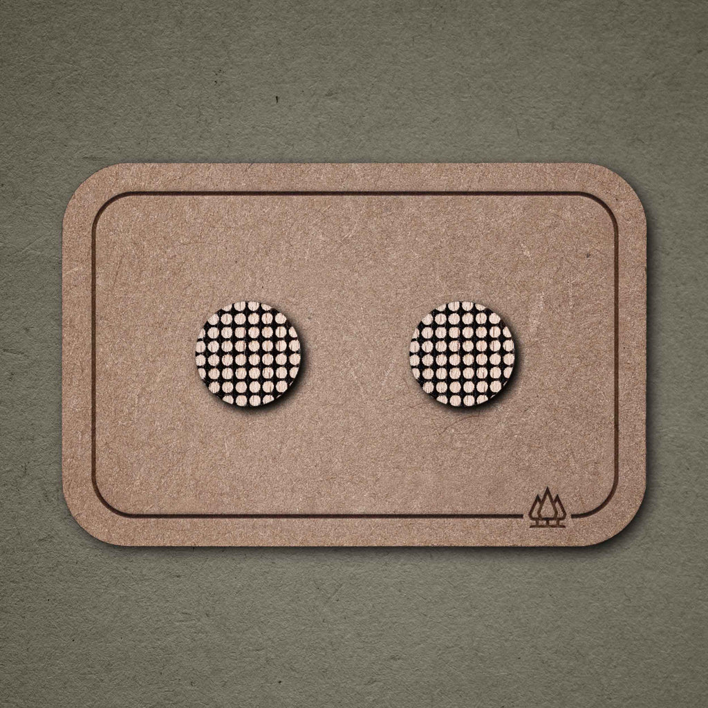 Ohrstecker aus Holz | Dotwork
