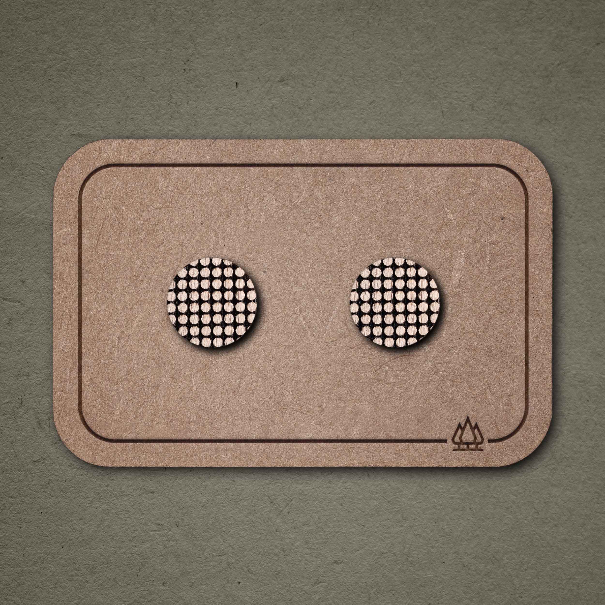 Ohrstecker aus Holz | Dotwork