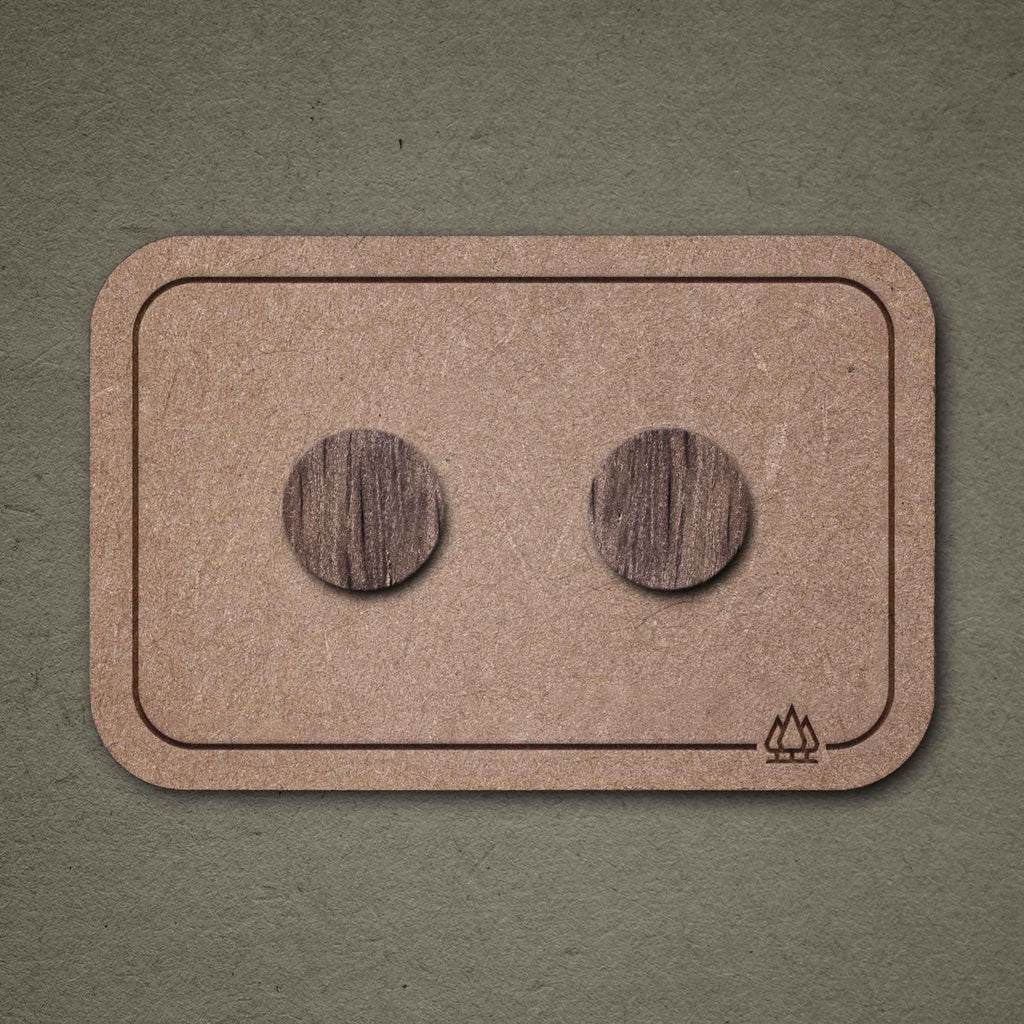 Ohrstecker aus Holz | Eiche geräuchert
