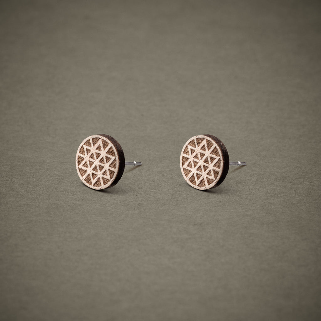 Ohrstecker aus Holz | Stern N°2