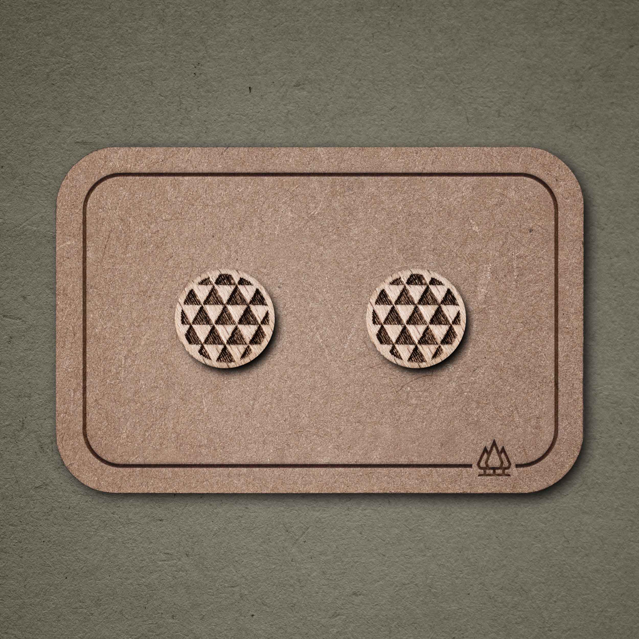 Ohrstecker aus Holz | Dreieck