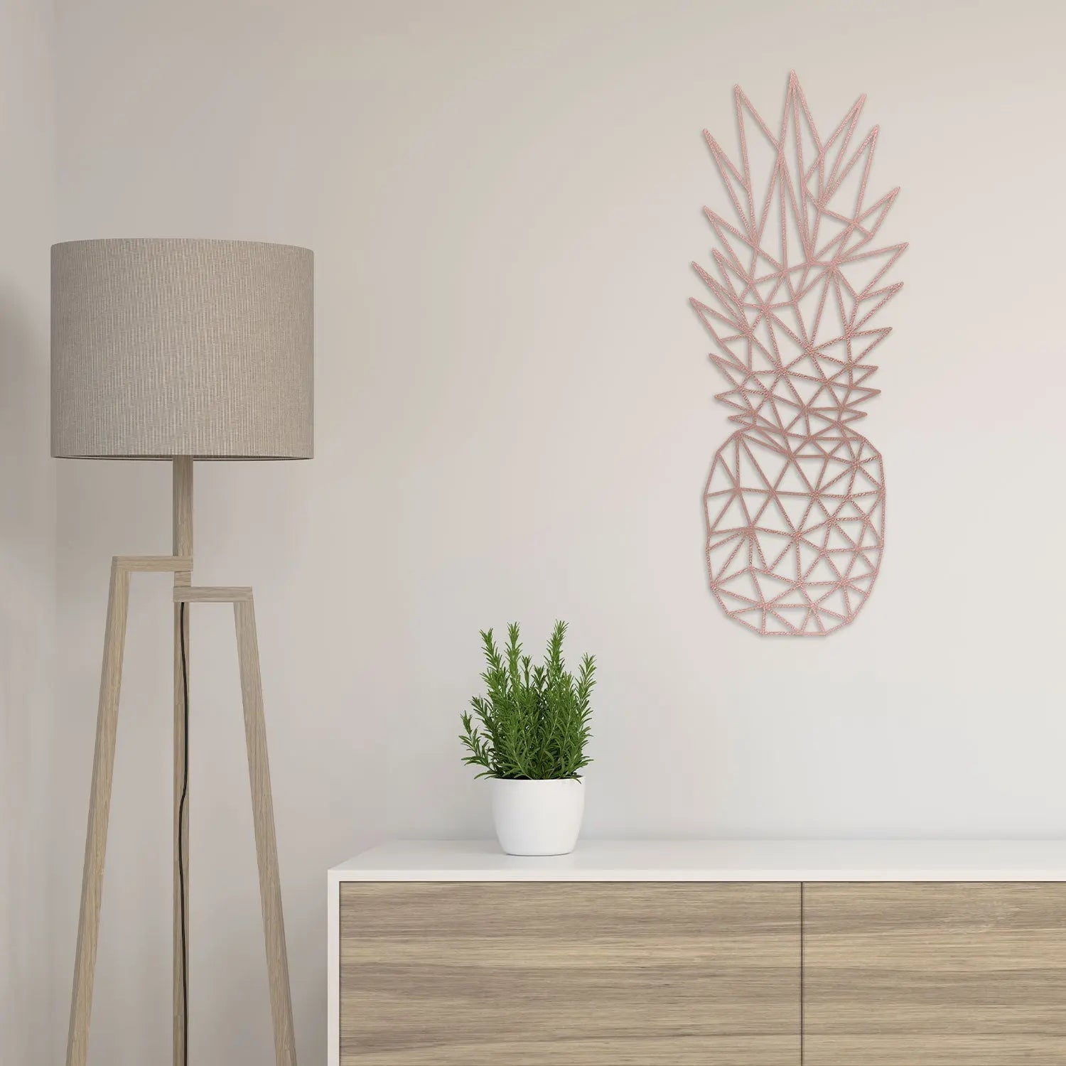 Origami Ananas aus Holz