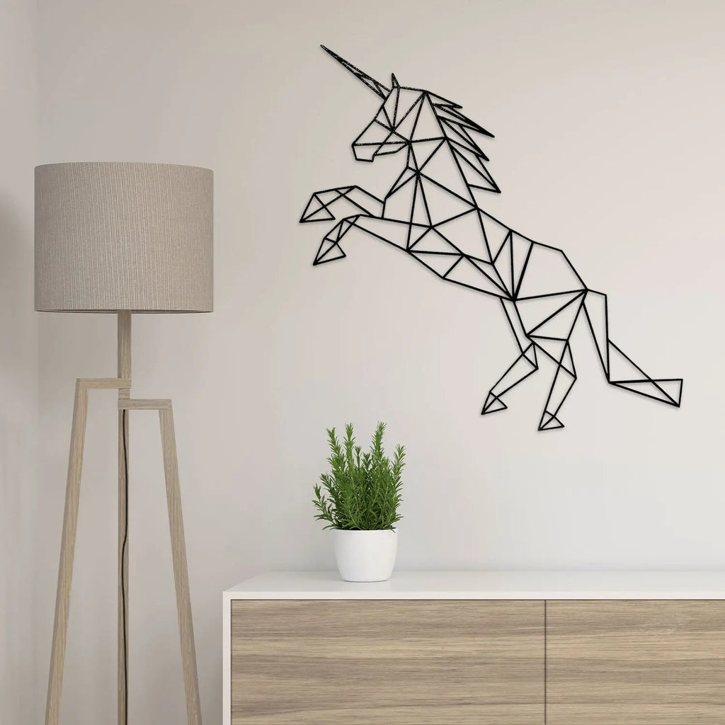 Origami Einhorn V2 aus Holz -