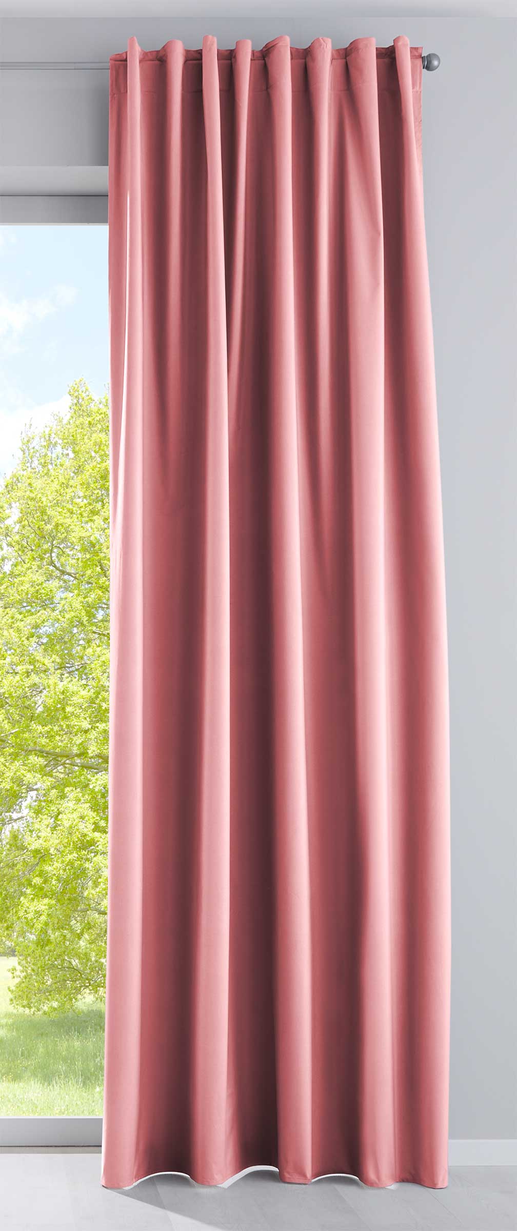 Outdoor Verdunklung Vorhang »DARK« 100% Blickdicht Schlaufen Kräuselband Raffhalter Softshell Material Lichtundurchlässig 10000350
