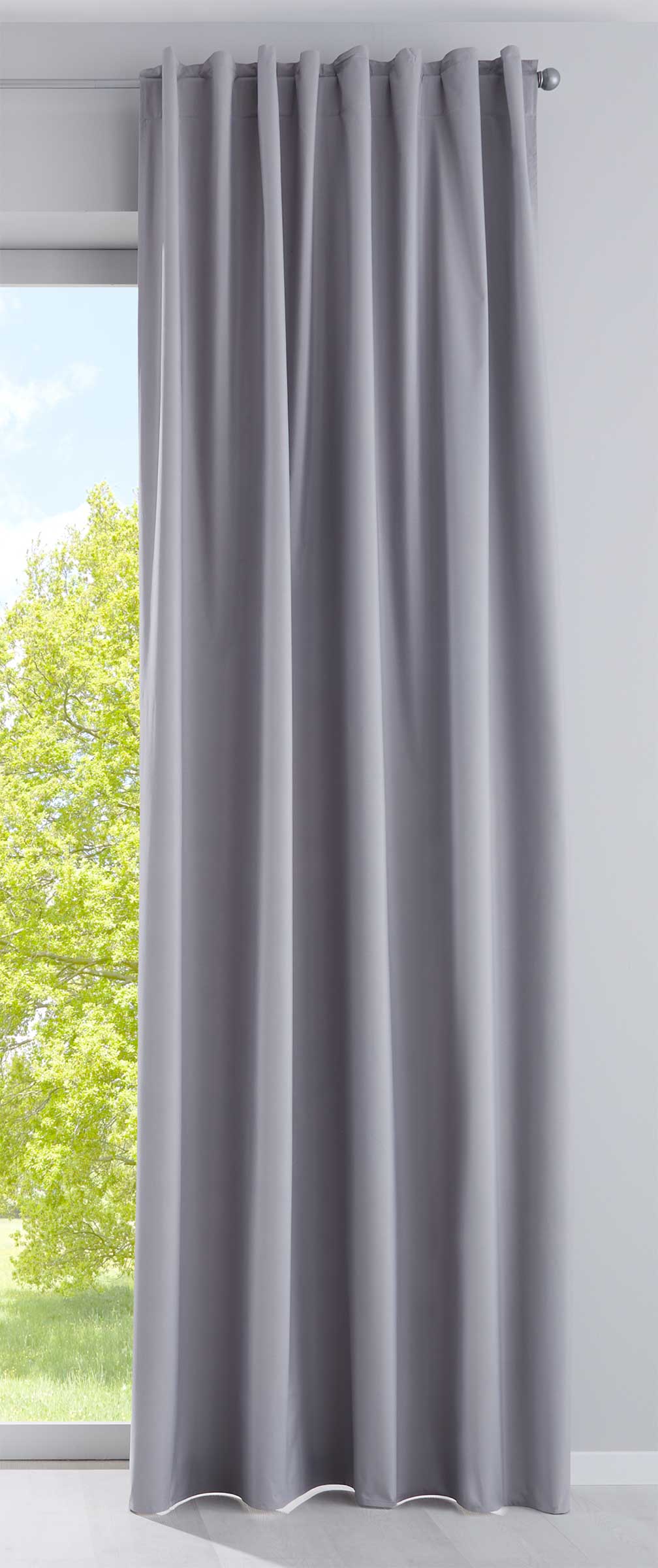 Outdoor Verdunklung Vorhang »DARK« 100% Blickdicht Schlaufen Kräuselband Raffhalter Softshell Material Lichtundurchlässig 10000350