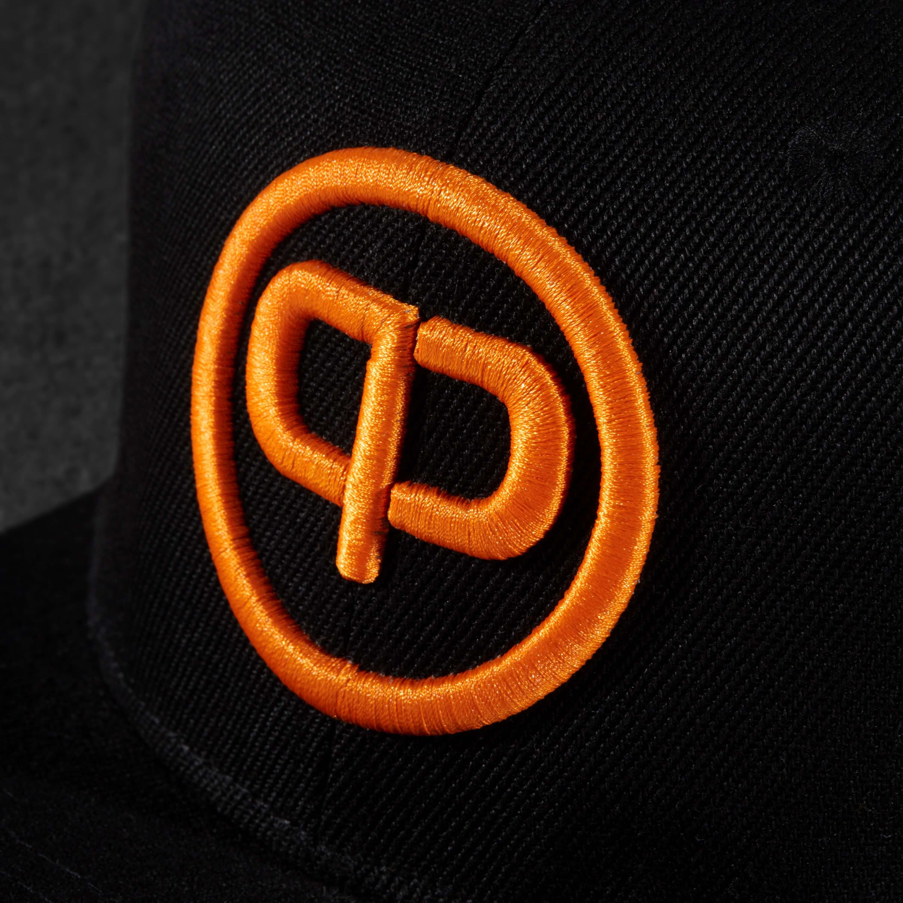Snapback Cap - Black & Orange