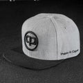 Snapback Cap - Grey on Black