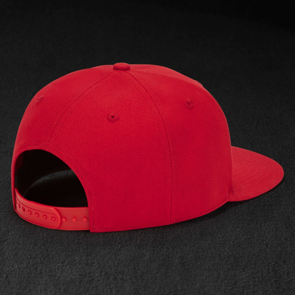 Snapback Cap - Red & White