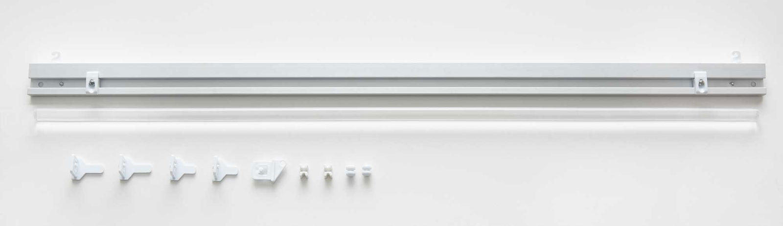 Paneelwagen aus Aluminium für Flächenvorhang incl.Beschwerungsstange Rollen- und X-Gleiter  10000324