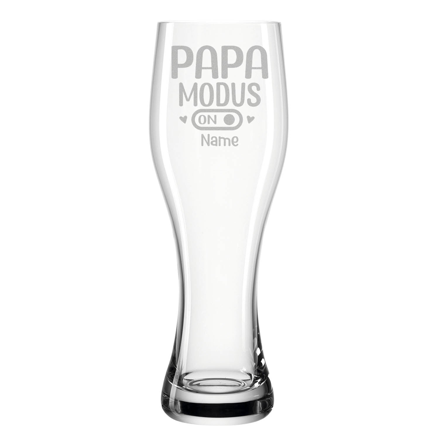 Leonardo Weizenglas "Papa Modus" mit Namen