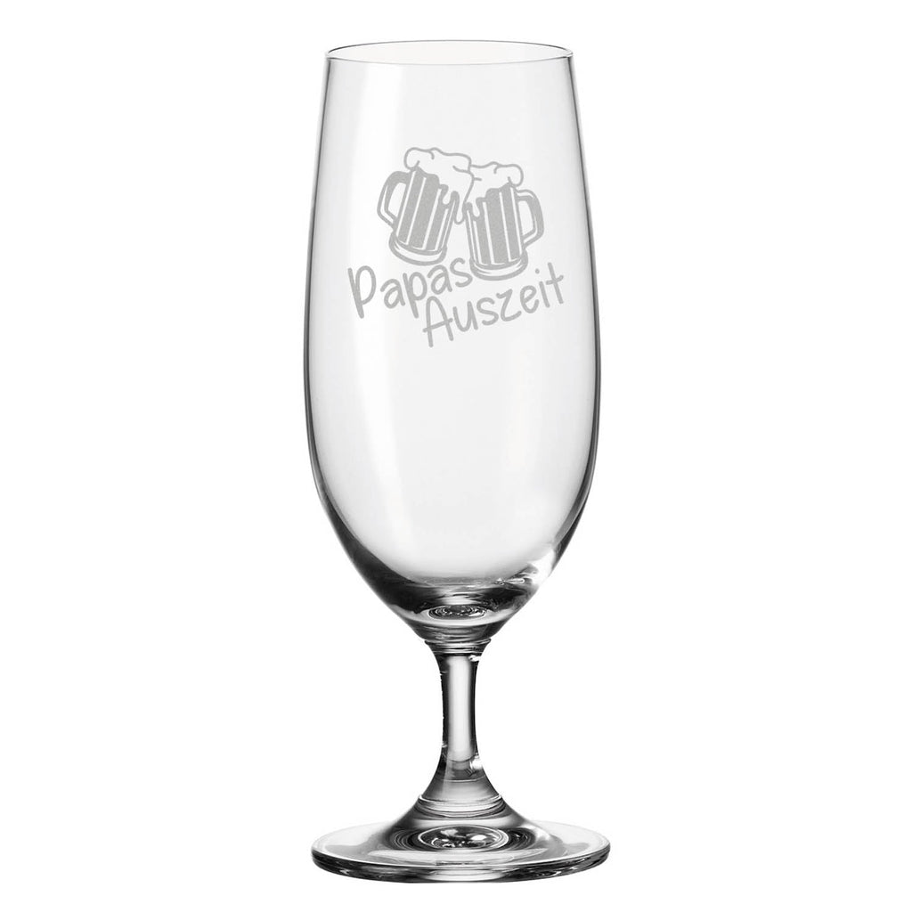 Leonardo Bierglas mit Gravur "Papas Auszeit"