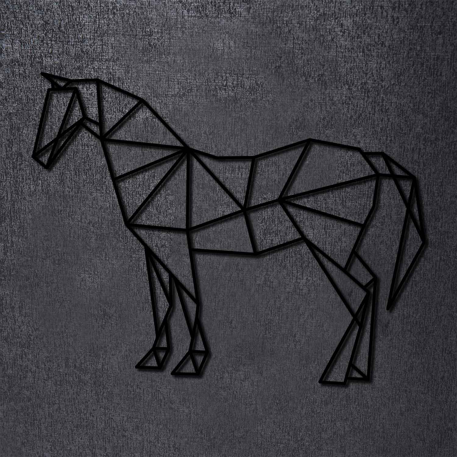 Origami Pferd aus Holz -