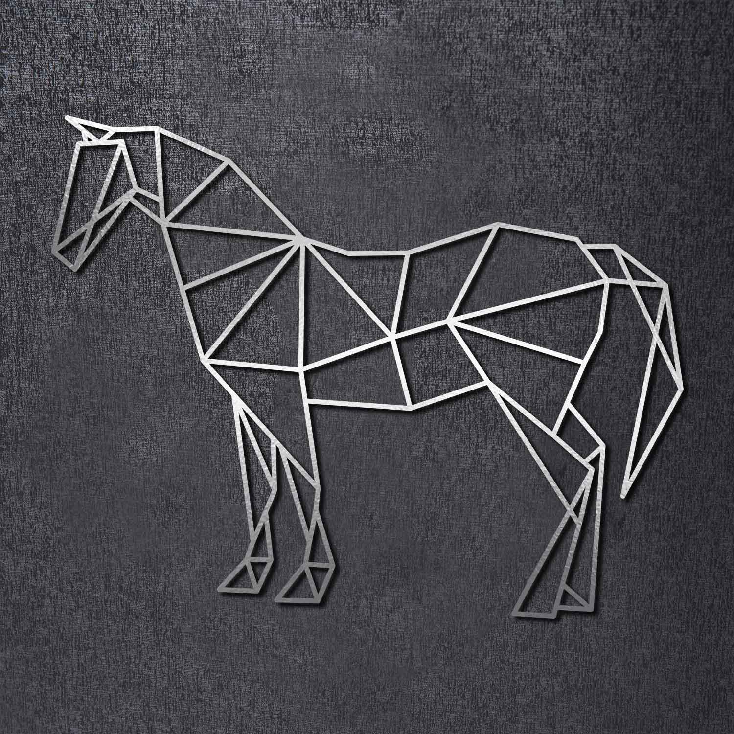 Origami Pferd aus Holz -