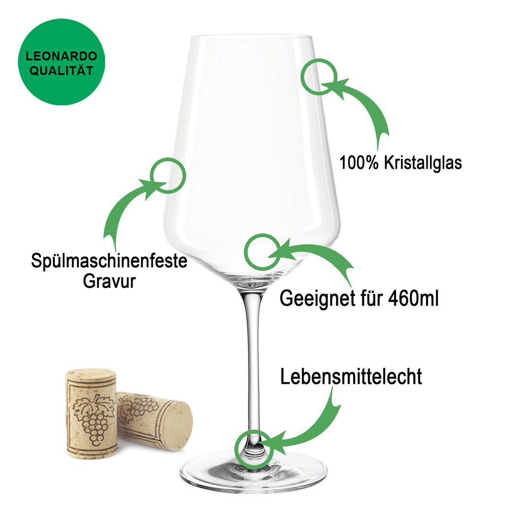 Leonardo Puccini Weinglas mit Gravur "Perfectly imperfect"