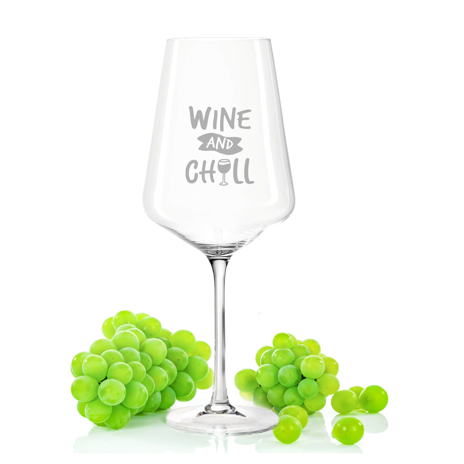 Leonardo Weinglas mit Gravur "Wine and chill"