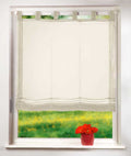 Raffrollo Voile »UNI« mit Schlaufen transparent 61008