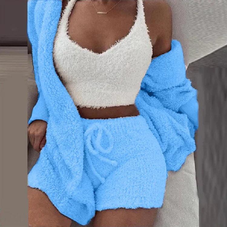 Girls winter pajama set – Cozy sleepwear with square ankle-length