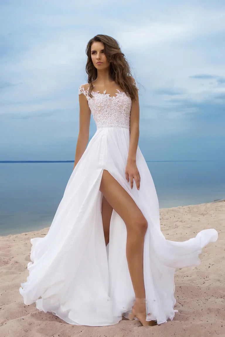 Boho style girl dress white cotton lace sleeveless long summer