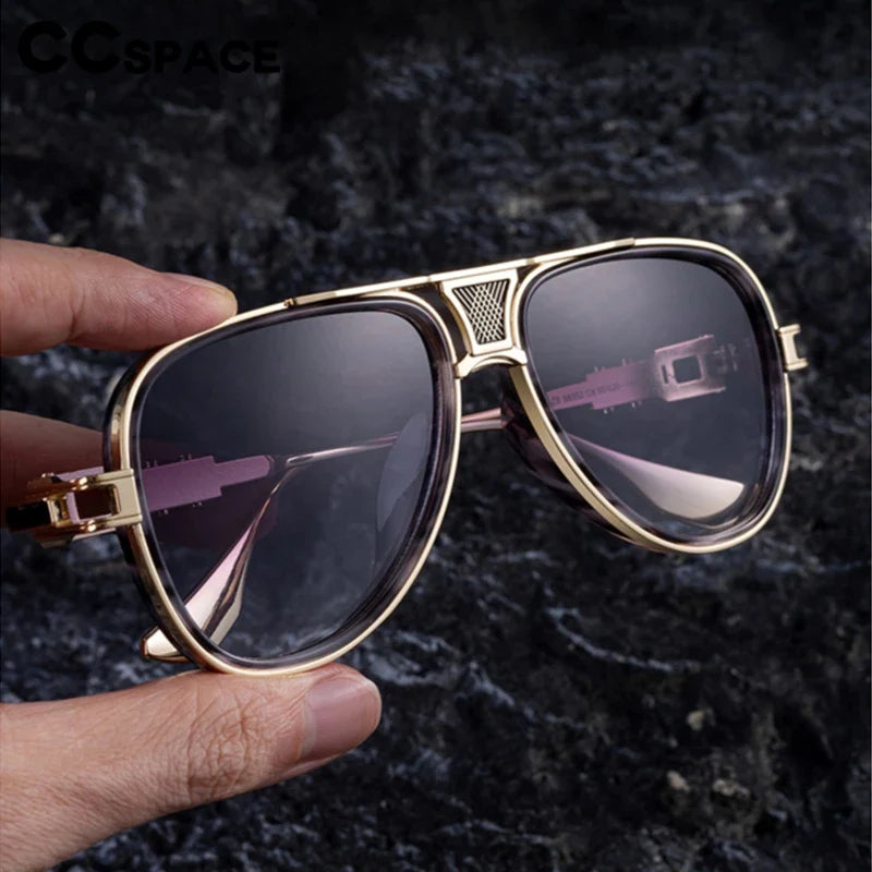 new men's pilot sunglasses retro polarized brown hd lens driving sunshade