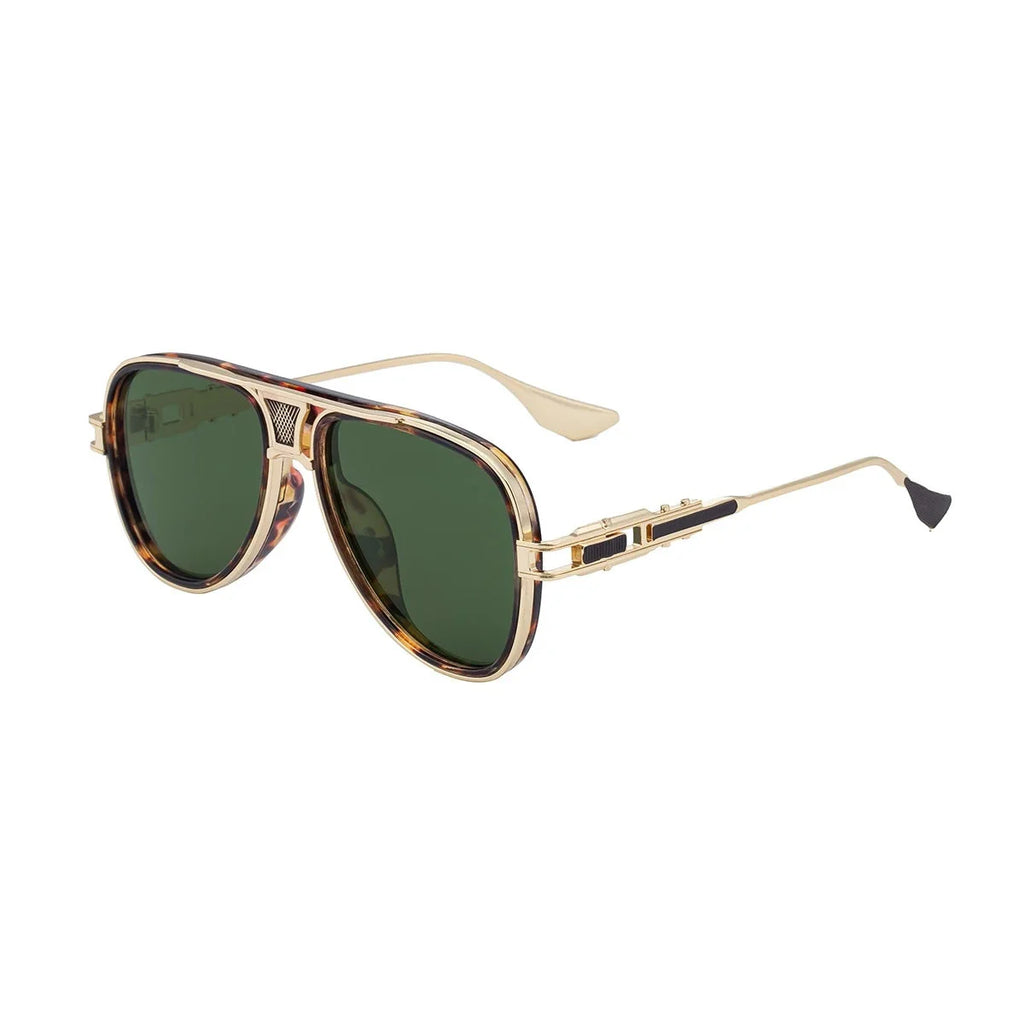 new men's pilot sunglasses retro polarized brown hd lens driving sunshade