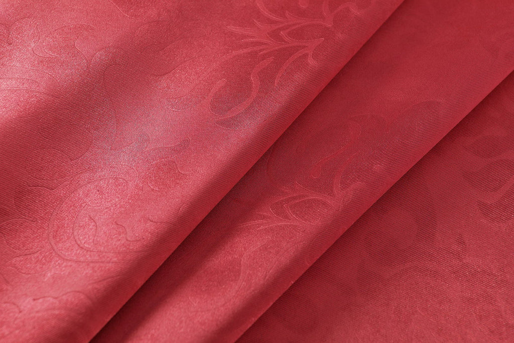 Satin Emboss / Reliefprägung bemustert Vorhang Gardine, Barock, 20370