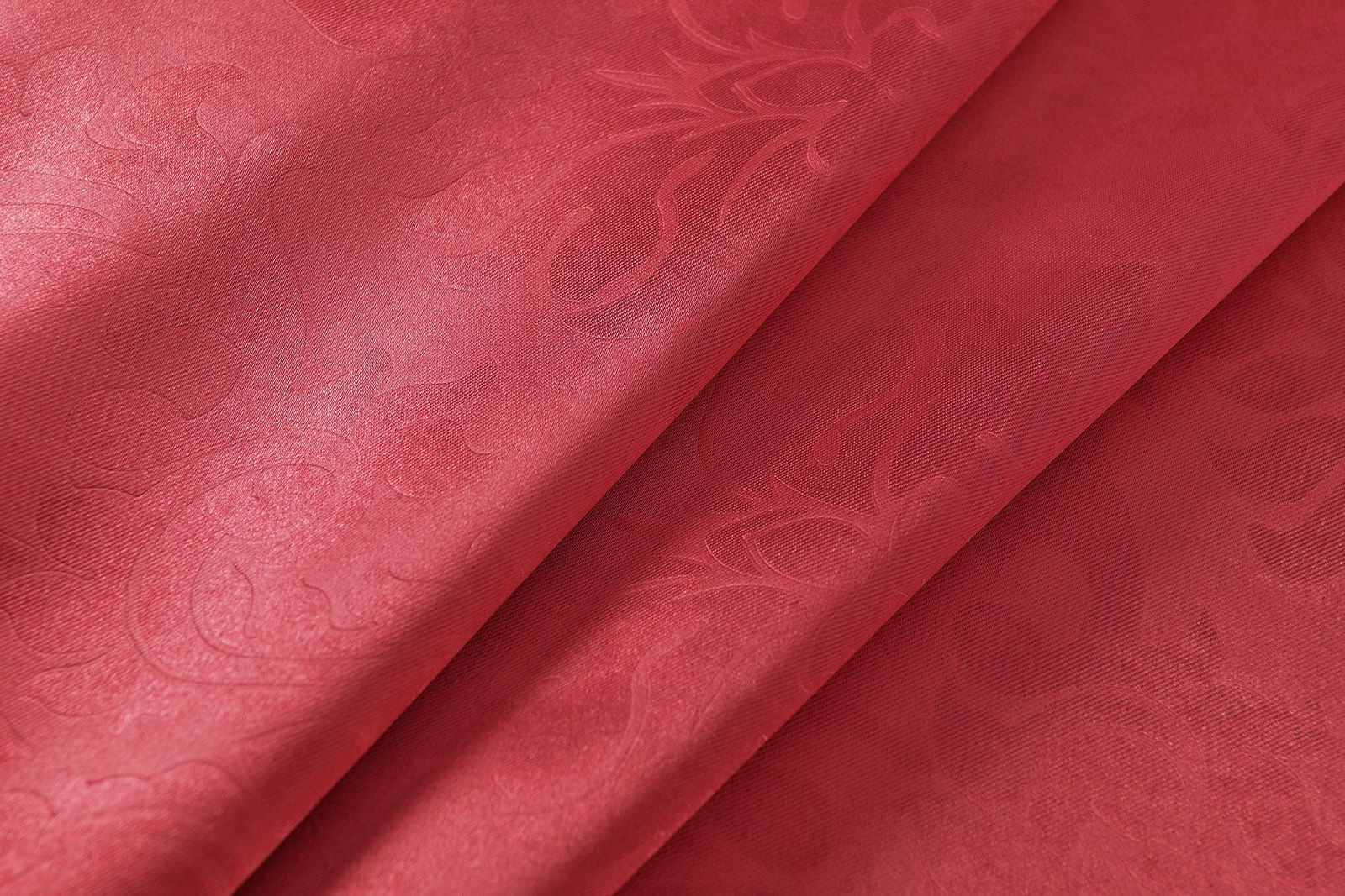 Satin Emboss / Reliefprägung bemustert Vorhang Gardine, Barock, 20370
