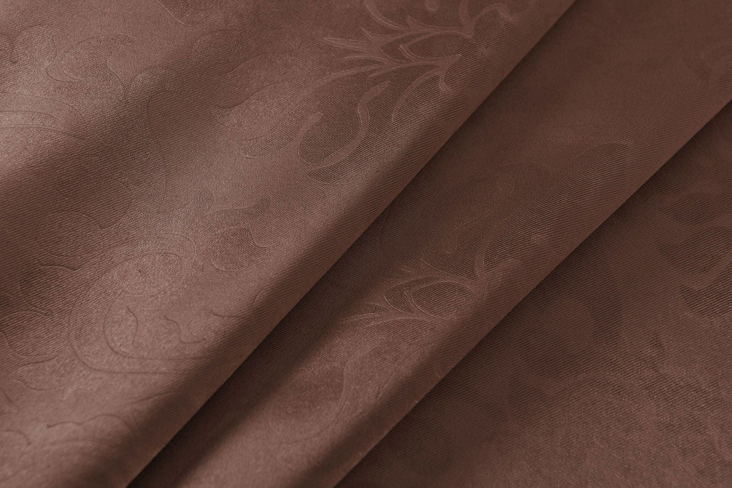 Satin Emboss / Reliefprägung bemustert Vorhang Gardine, Barock, 20370