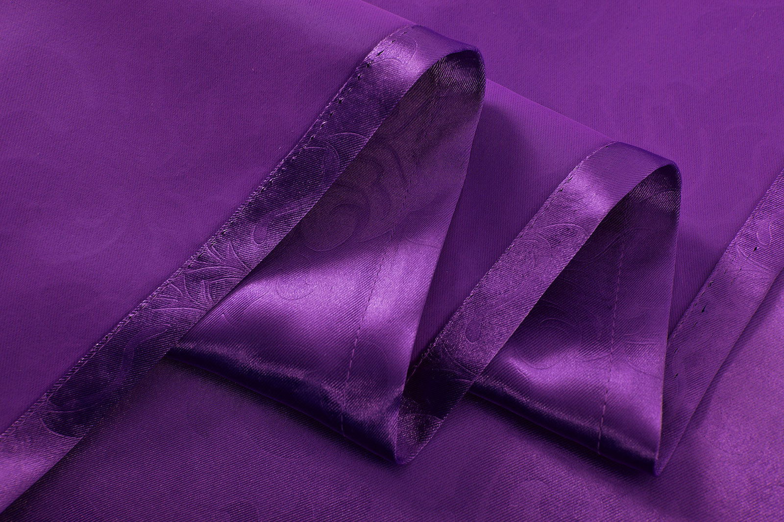 Satin Emboss / Reliefprägung bemustert Vorhang Gardine, Barock, 20370