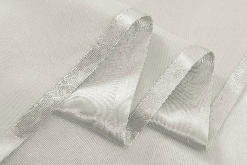 Satin Emboss / Reliefprägung bemustert Vorhang Gardine, Barock, 20370