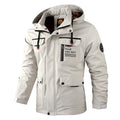 New stylish hooded windbreaker fleece lined jacket