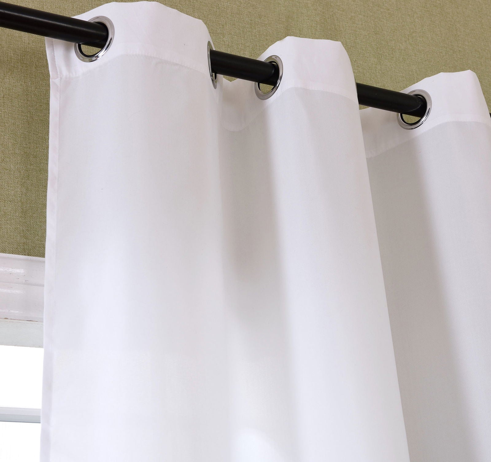 Schal blickdicht Vorhang Ösen Gardine Microsatin Farbverlauf Microfaser 204252