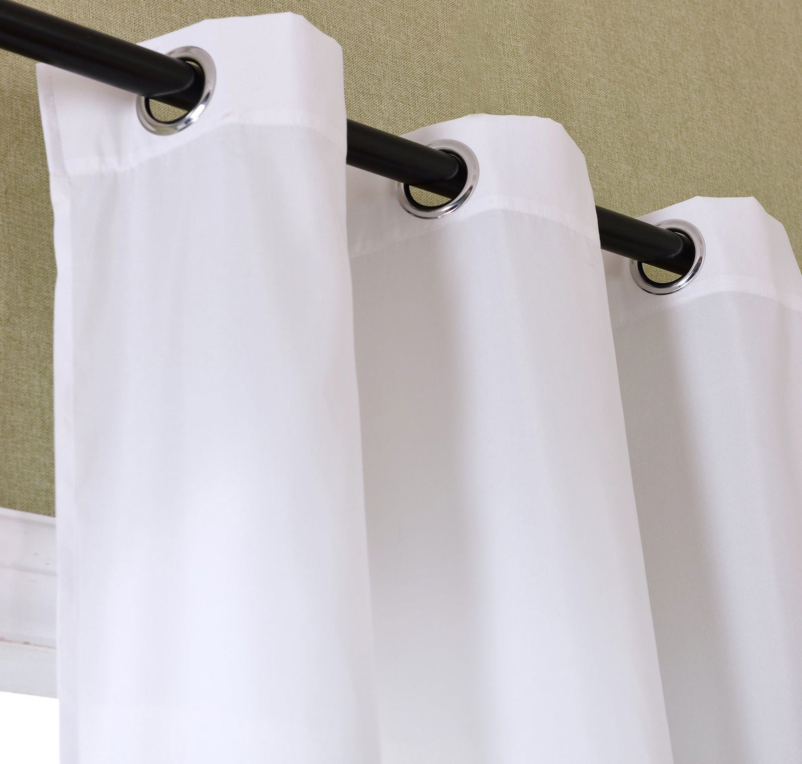 Schal blickdicht Vorhang Ösen Gardine Microsatin Farbverlauf Microfaser 204252