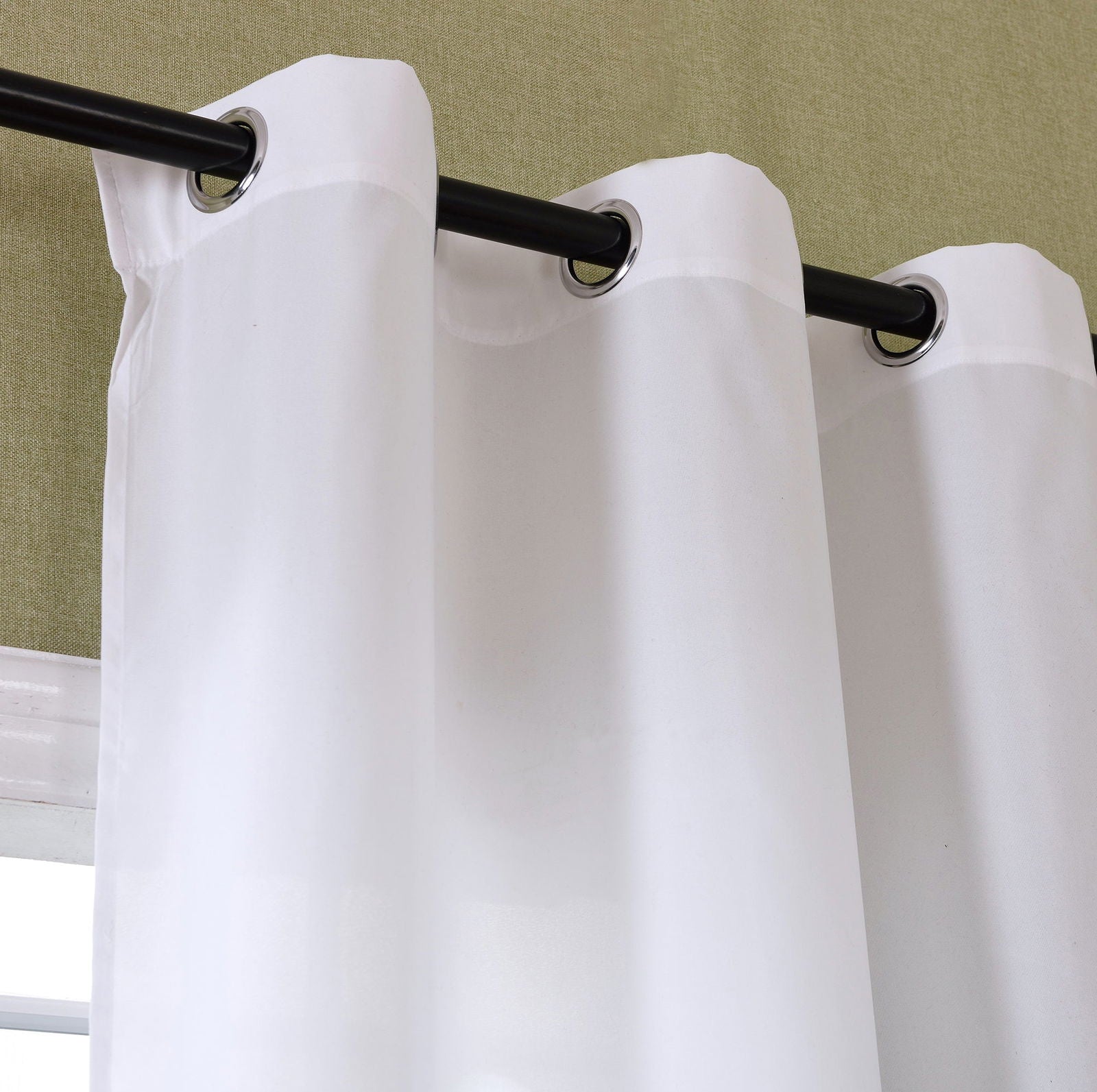 Schal blickdicht Vorhang Ösen Gardine Microsatin Farbverlauf Microfaser 204252