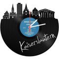 Wanduhr aus Vinyl Skyline Kaiserslautern