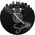 Wanduhr aus Vinyl Skyline Schalke 2017