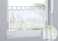 Scheibengardine »Antalya« Sichtschutz Dekoration Transparent Jacquard Voile Küchenfenster Modern Linien Muster 10000312