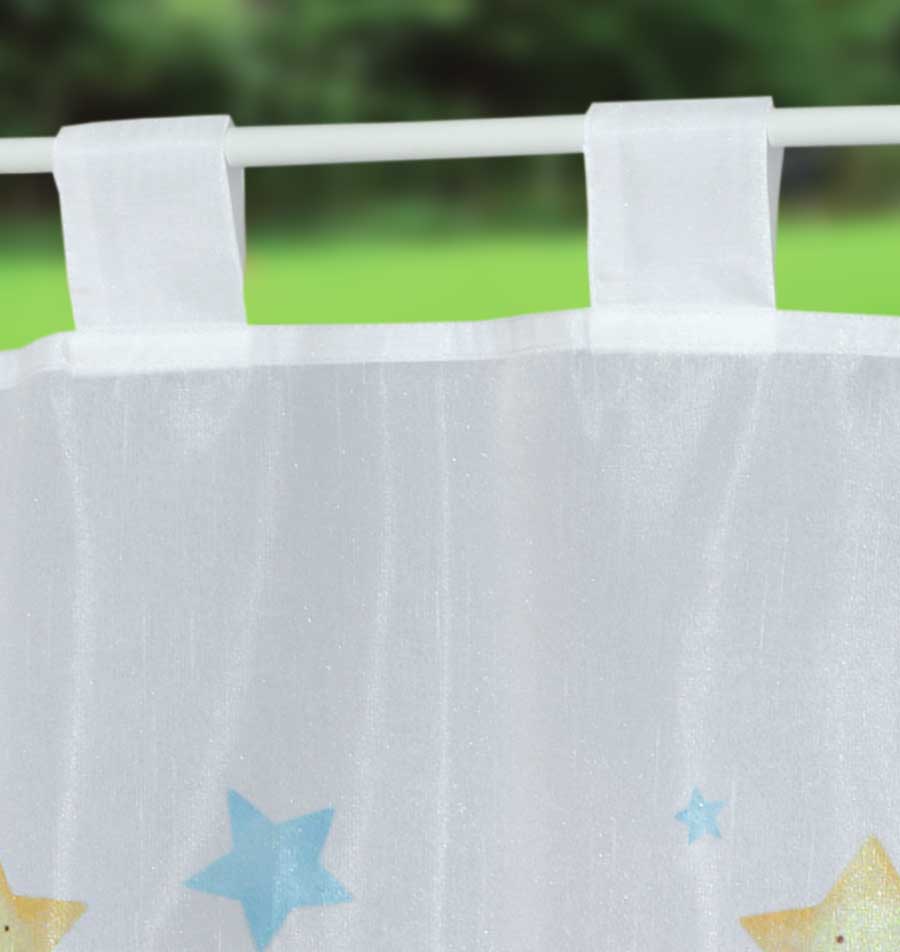 Scheibengardine Voile »Ulm« Ausbrenner Bedruckt Sichtschutz Transparent  Küchenfenster 202071