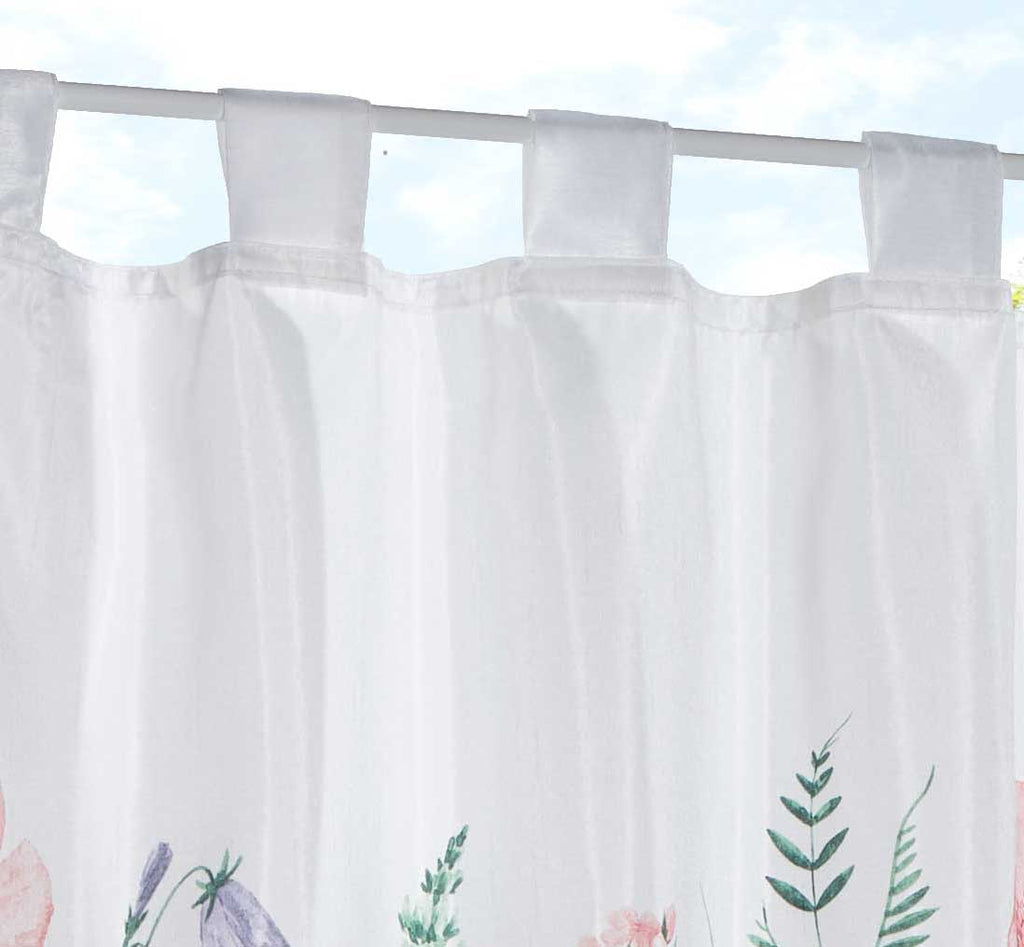 Scheibengardine Voile »Ulm« Ausbrenner Bedruckt Sichtschutz Transparent  Küchenfenster 202071
