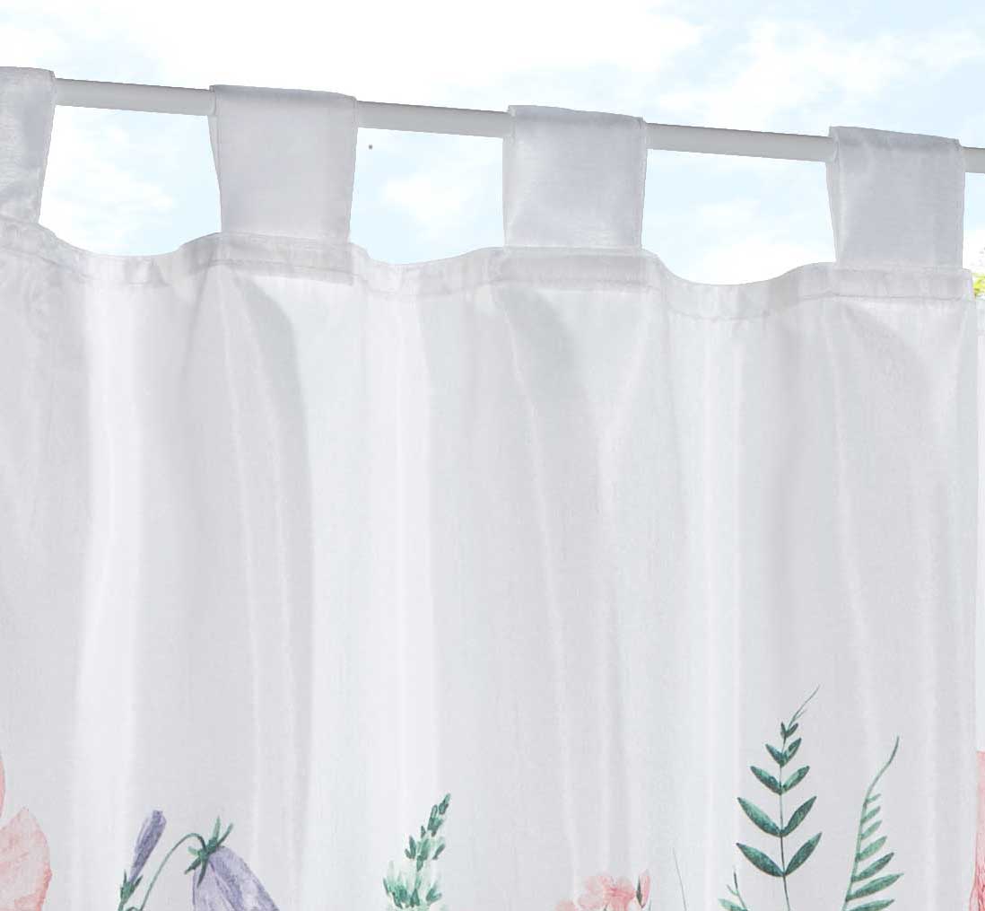 Scheibengardine Voile »Ulm« Ausbrenner Bedruckt Sichtschutz Transparent  Küchenfenster 202071