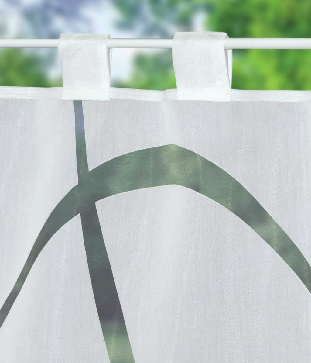 Scheibengardine Voile »Ulm« Ausbrenner Bedruckt Sichtschutz Transparent  Küchenfenster 202071