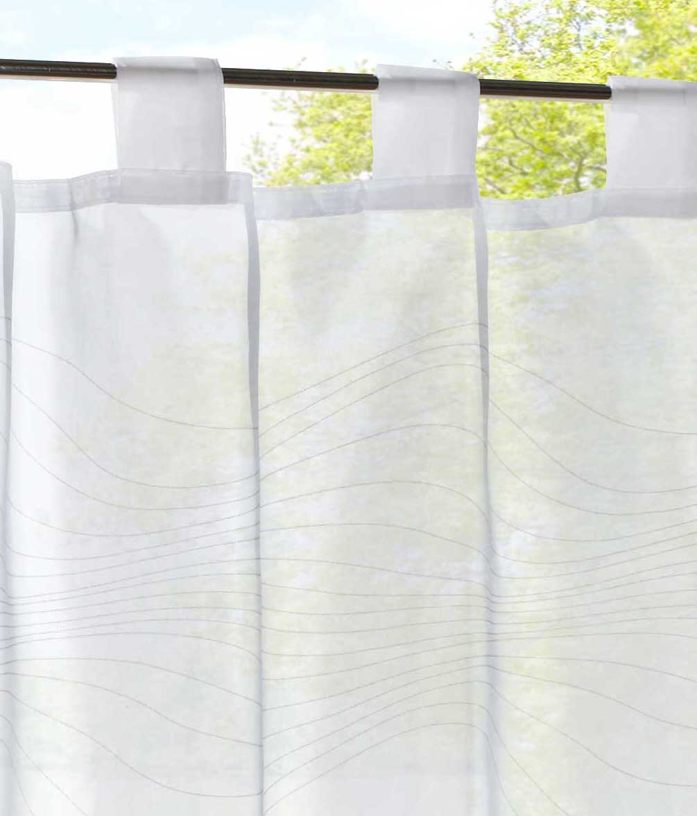 Scheibengardine Voile »Ulm« Ausbrenner Bedruckt Sichtschutz Transparent  Küchenfenster 202071